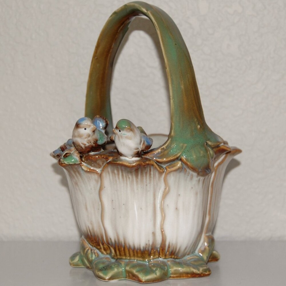 Ceramic Glazed Planter Basket